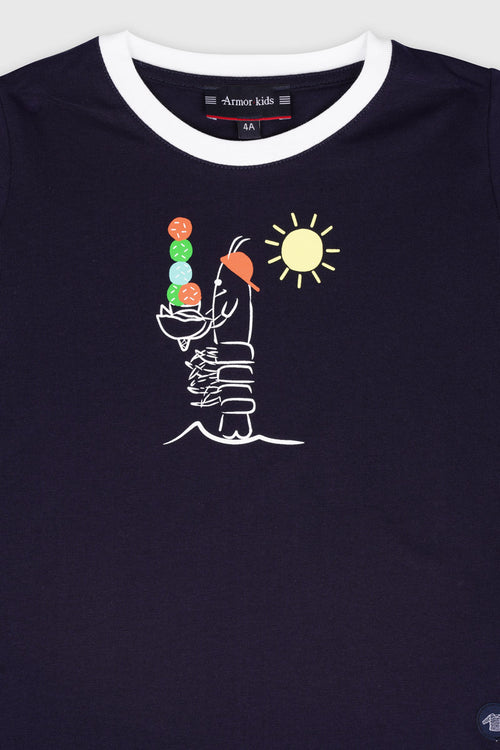 Langustinen-T-Shirt Kids - leichte Baumwolle - Armor-lux - 2