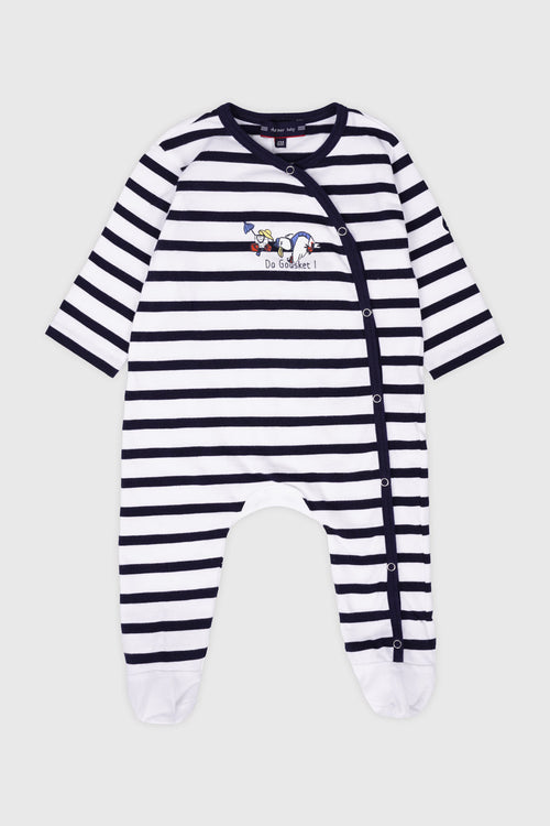 Sleep well in striped jersey - cotton - Armor-lux - 1