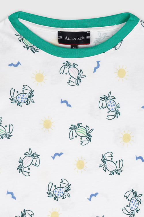 T-shirt imprimé crabes Kids - coton - Armor-lux - 2