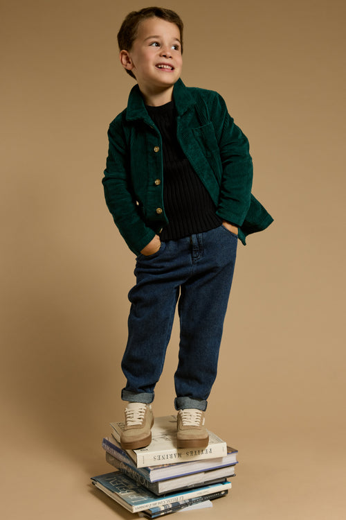 Samt-Jacke im Fischerlook Kinder – Baumwolle - Armor-lux - 1