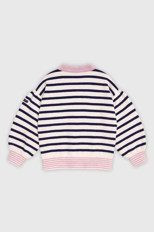 Gestreifte Strickjacke Kinder – Baumwolle - Armor-lux - 2
