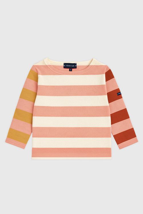 Tricolour striped shirt Kids - cotton - Armor-lux - 1