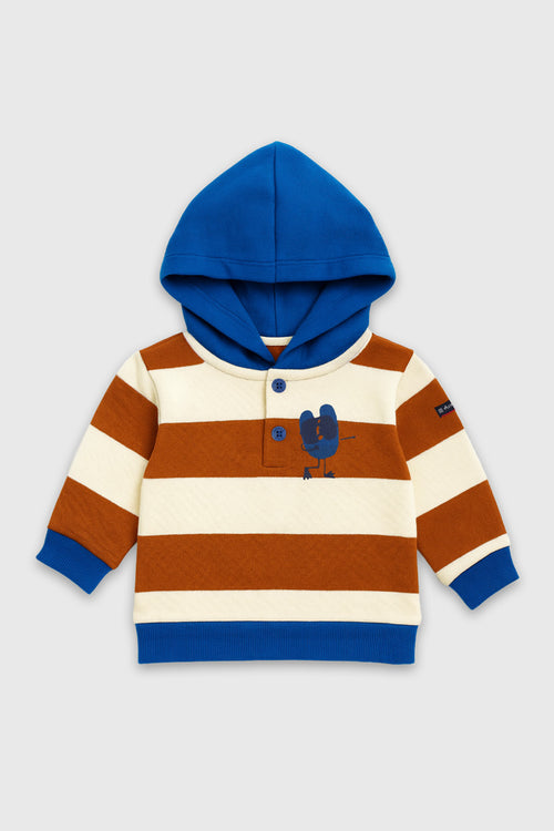 Sweater mit Kapuze für Babys – Baumwolle - Armor-lux - 1