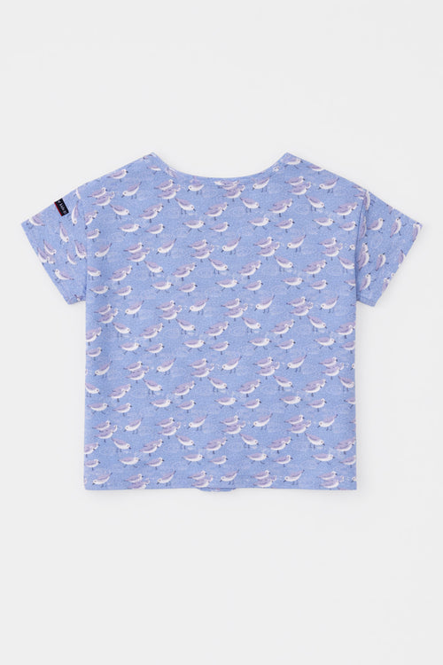T-shirt à noeud oiseaux - coton léger - Armor-lux - 2