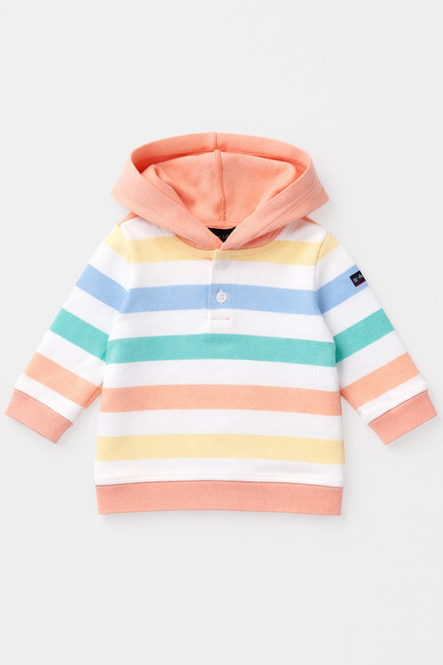 Sweat à capuche Baby - coton rustique - Armor-lux - 1