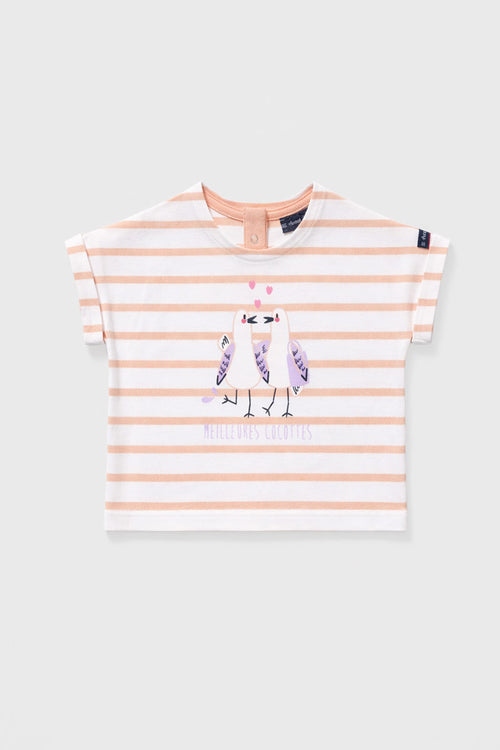 Gestreifter Pyjama Baby - leichte Baumwolle - Armor-lux - 2