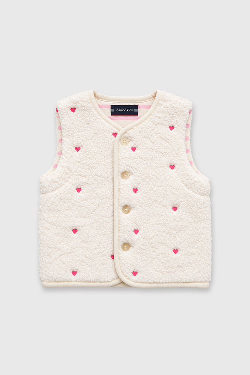 Kids Ärmellose Weste mit Teddyfell - Armor-lux - 1
