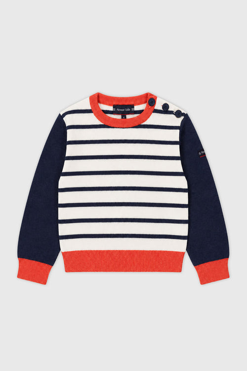 Kids Matrosen-Ringelpullover - Baumwolle und Wolle - Armor-lux - 1