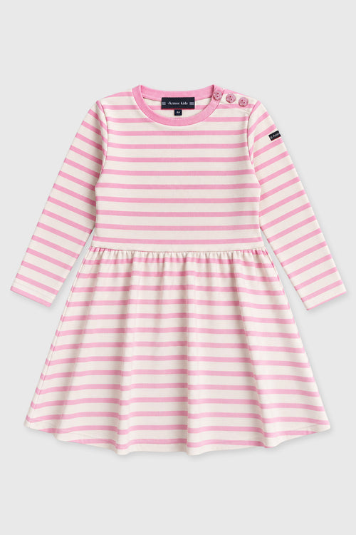 Gestreiftes Kinderkleid - Schwere Baumwolle - Armor-lux - 1