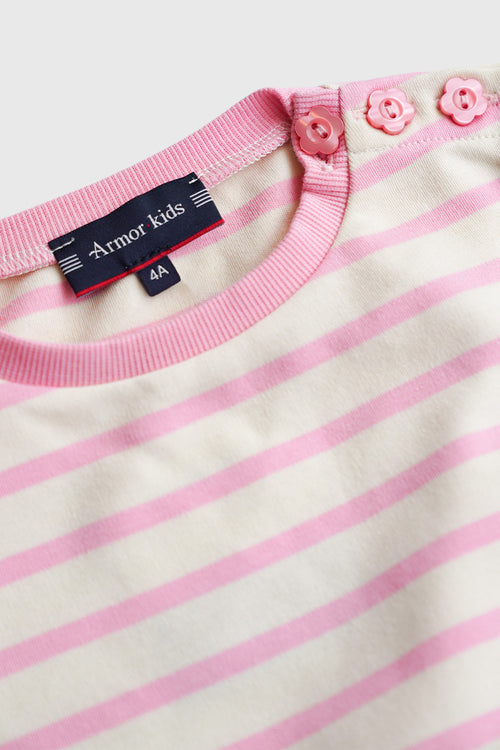 Gestreiftes Kinderkleid - Schwere Baumwolle - Armor-lux - 2