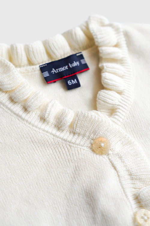Geknöpfte Baby-Strickjacke - Baumwolle und Wolle - Armor-lux - 2