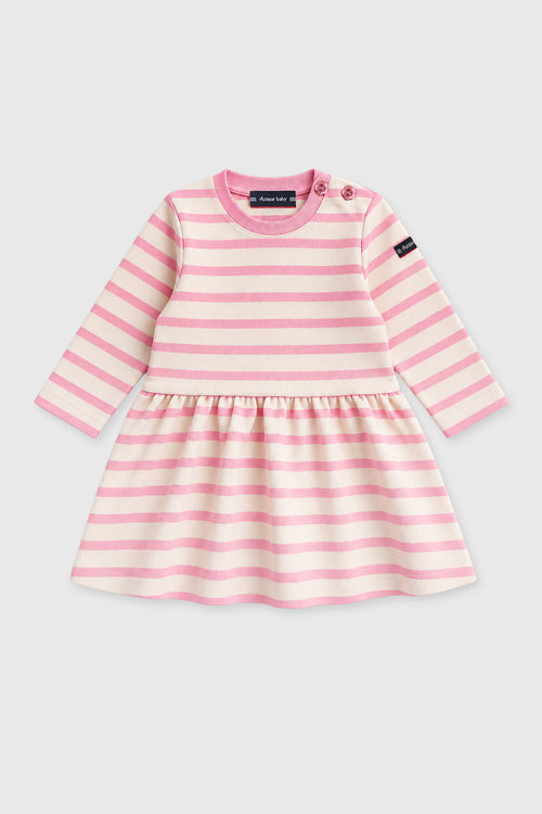 Baby Striped Dress - Heavyweight Cotton - Armor-lux - 1