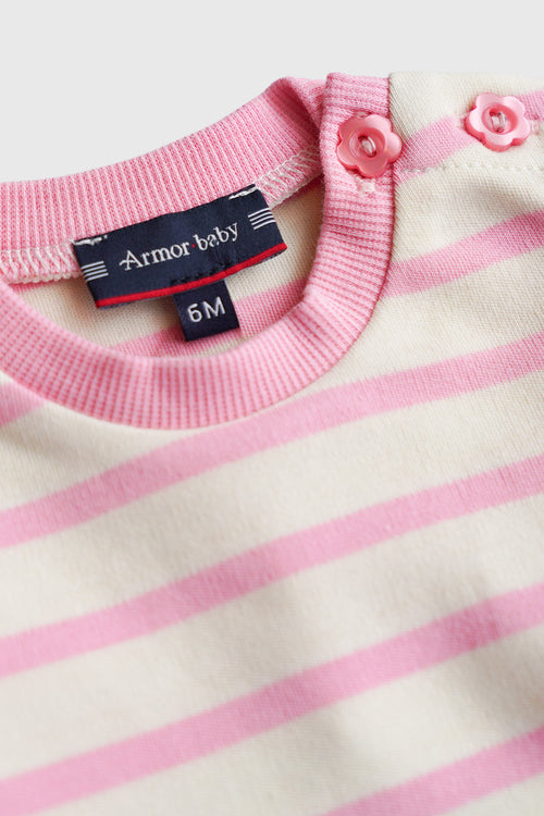 Baby Striped Dress - Heavyweight Cotton - Armor-lux - 2