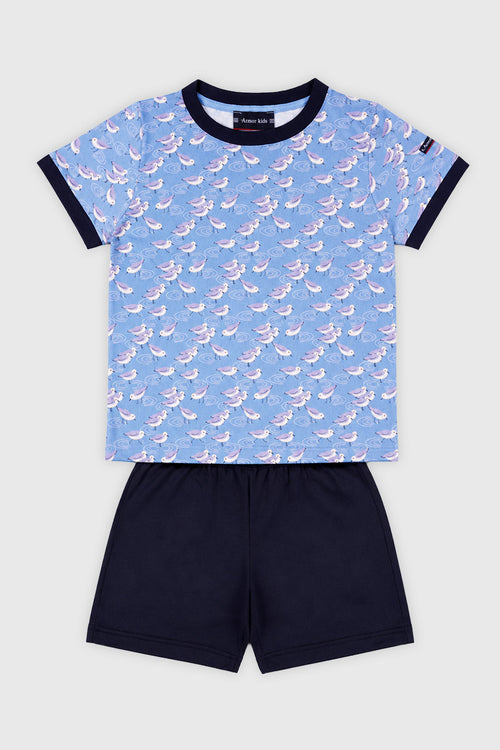 Pyjashort oiseaux Kids - coton - Armor-lux - 1