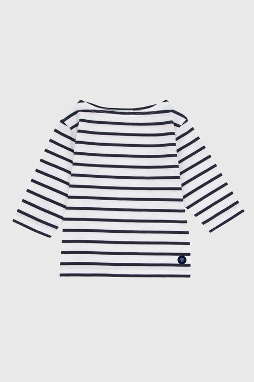 Kinder Shirt im Marine-Stil „Beg Meil“ - aus leichter Baumwolle - Armor-lux - 1