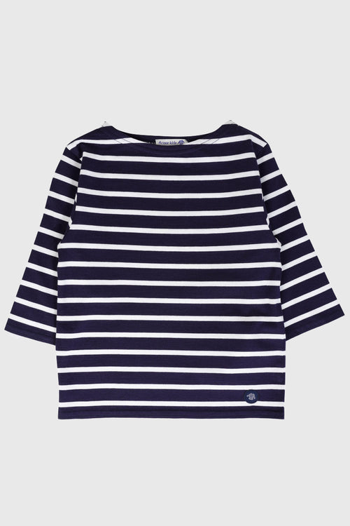 Kinder Shirt im Marine-Stil „Beg Meil“ - aus leichter Baumwolle - Armor-lux - 1