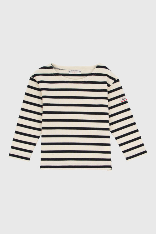 Breton striped shirt Kids - rustic jersey fairtrade cotton - Armor-lux - 1