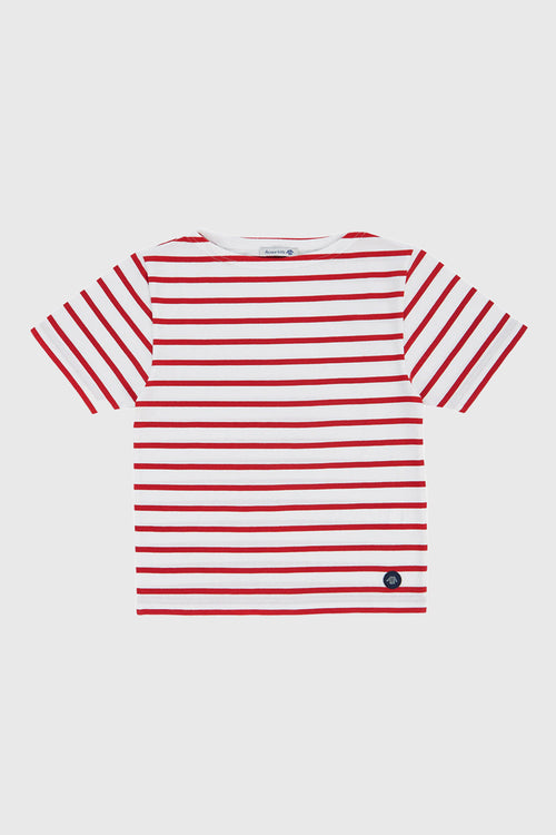 Kurzarm Kinder Shirt im Marine-Stil „Hoëdic - aus leichter Baumwolle - Armor-lux - 1