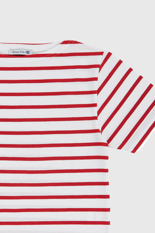 Kurzarm Kinder Shirt im Marine-Stil „Hoëdic - aus leichter Baumwolle - Armor-lux - 2