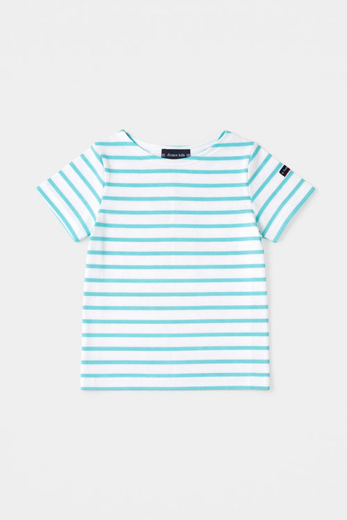Kurzarm Kinder Shirt im Marine-Stil - aus leichter Baumwolle - Armor-lux - 1