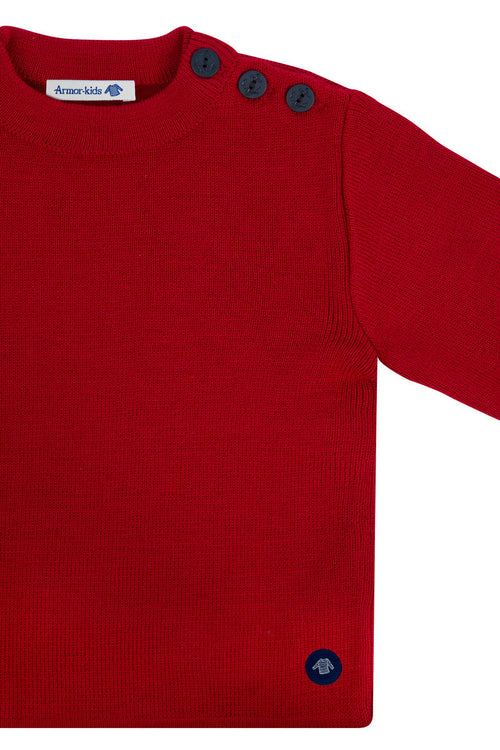 Einfarbiger Kinder Pullover im Marine-Stil „Fouesnant - Armor-lux - 3