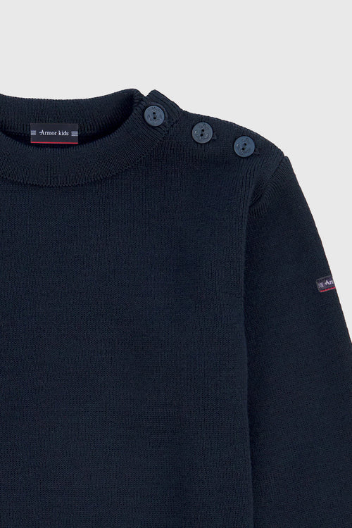 Einfarbiger Kinder Pullover im Marine-Stil „Fouesnant - Armor-lux - 2
