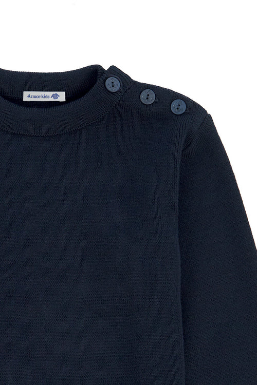 Einfarbiger Kinder Pullover im Marine-Stil „Fouesnant - Armor-lux - 2