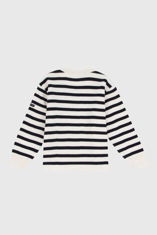 Gestreifter Kinder Pullover im Marine-Stil „Fouesnant - aus Wolle und Acryl - Armor-lux - 3