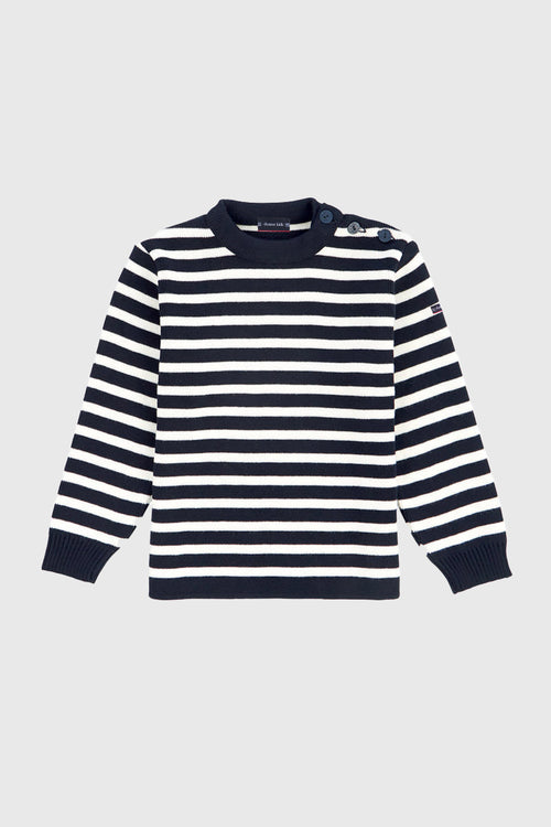 Pull marin rayé Fouesnant Kids - laine - Armor-lux - 2