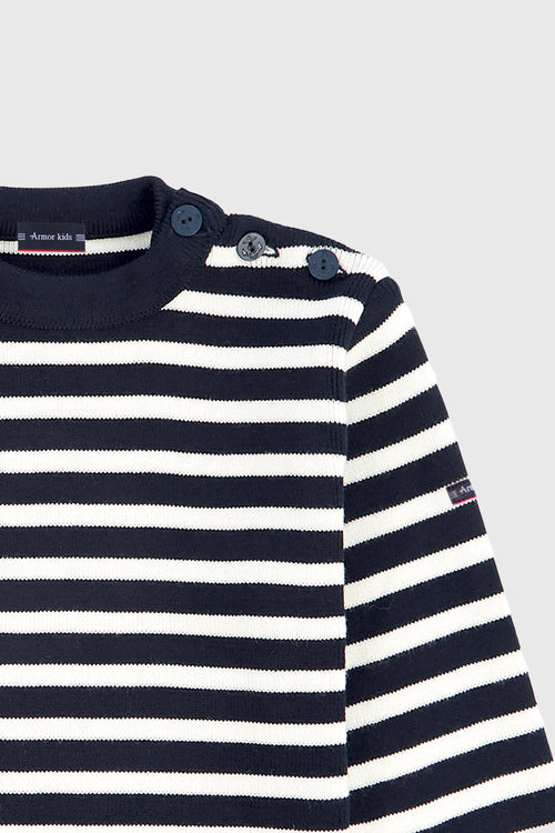 Pull marin rayé Fouesnant - laine - Armor-lux - 3