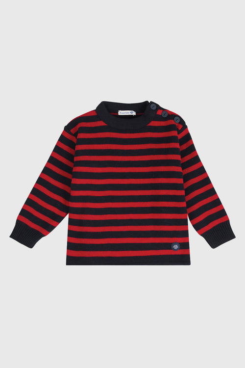 Fisherman jumper Kids - wool and acrylic - Armor-lux - 1