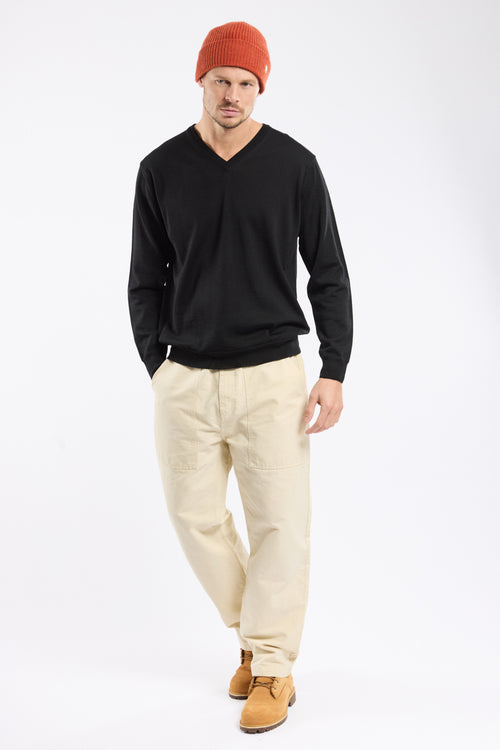Bérac V-neck jumper - wool - Armor-lux - 3