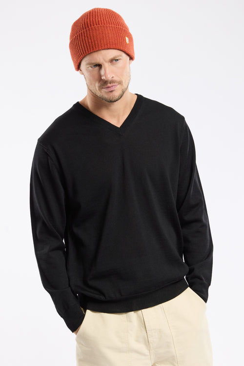 Bérac V-neck jumper - wool - Armor-lux - 1