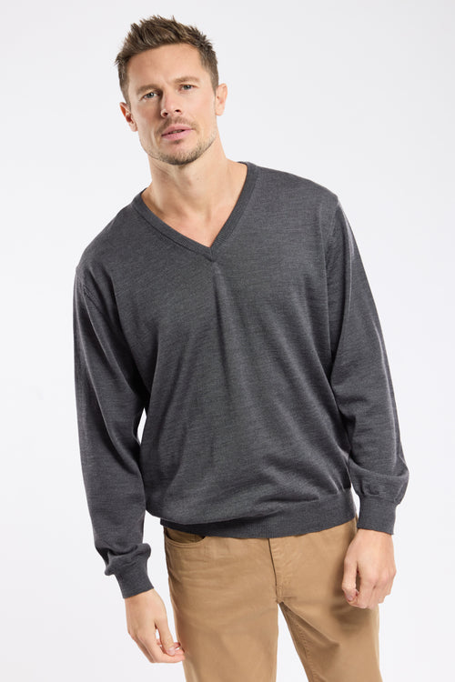 Pull col V Bérac - laine - Armor-lux - 1