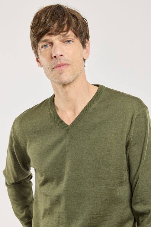 V-neck sweater - wool - Armor-lux - 2