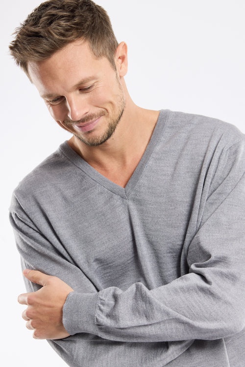 Pullover mit V-Ausschnitt Bérac – Wolle - Armor-lux - 2