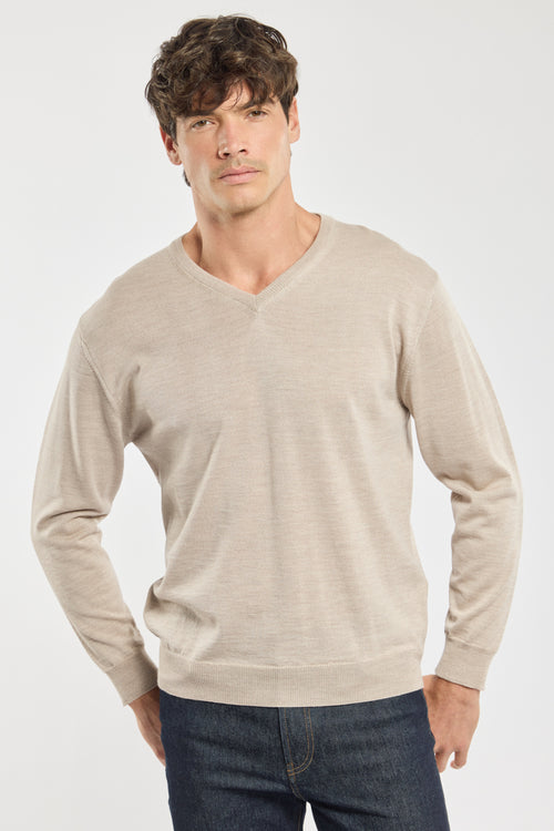 V-Ausschnitt Pullover Bérac - Wolle - Armor-lux - 1