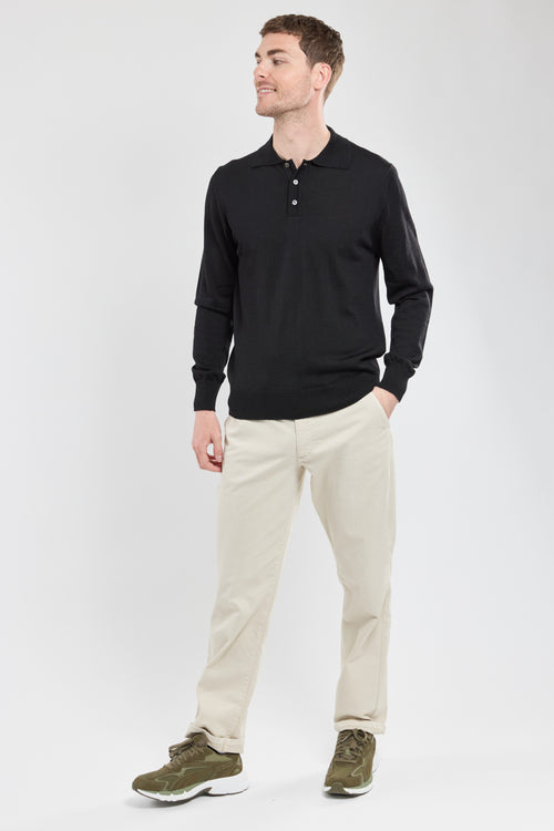 Bérac long sleeved polo shirt - wool - Armor-lux - 3