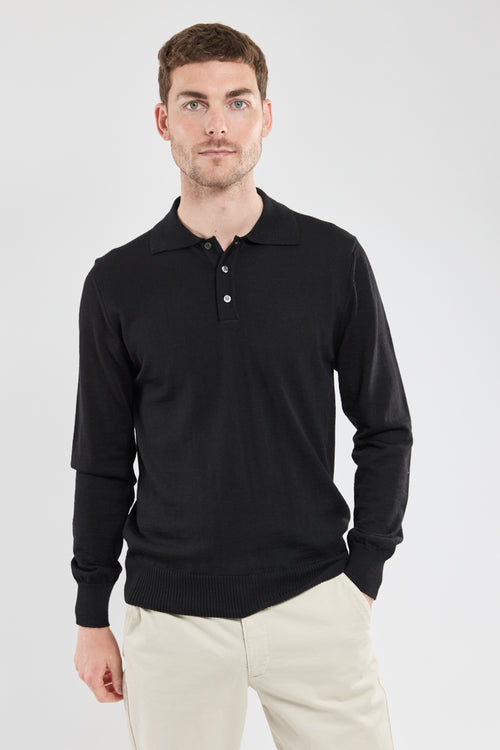 Polo manches longues Bérac - laine - Armor-lux - 1