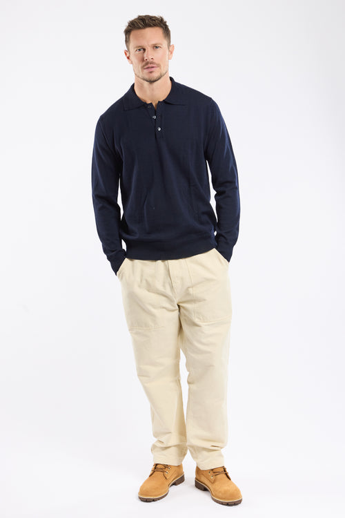 Polo manches longues - laine - Armor-lux - 3