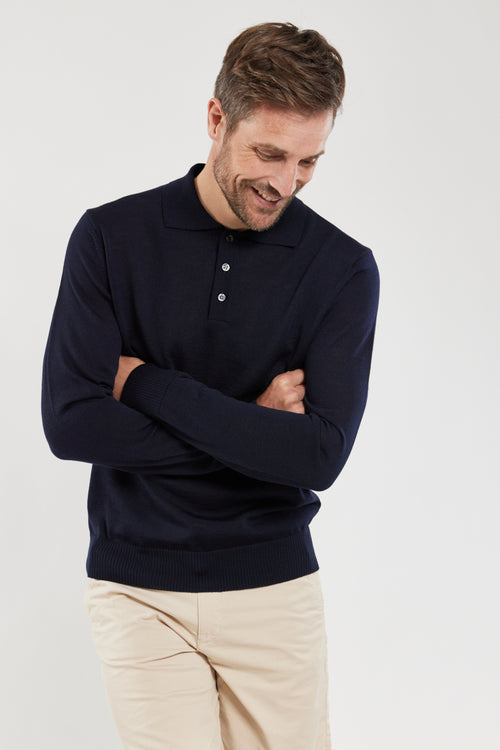 Polo manches longues - laine - Armor-lux - 1
