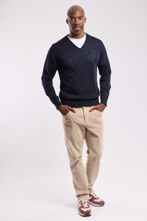Pullover mit V-Ausschnitt Bérac – Wolle - Armor-lux - 4