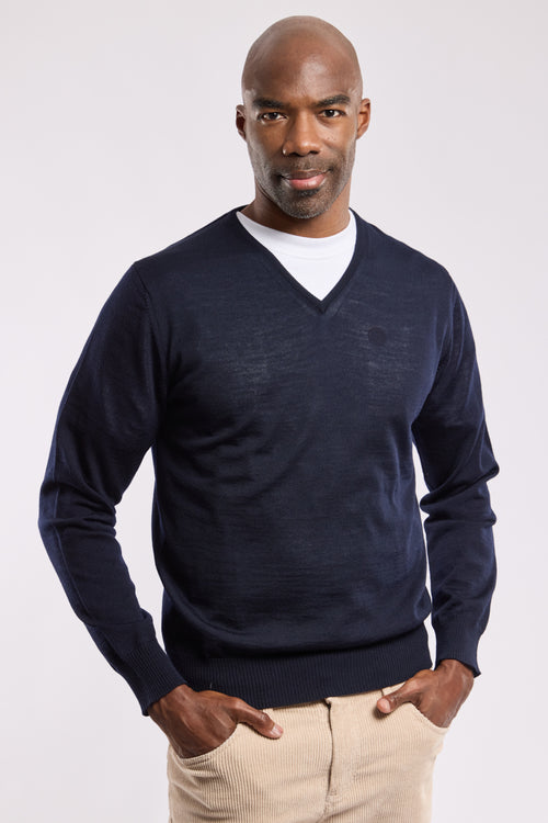 Pull col V Bérac - laine - Armor-lux - 1