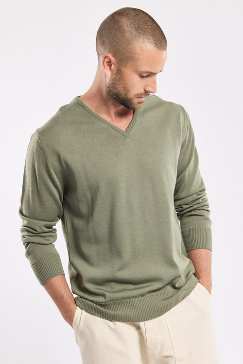 Bérac V-neck jumper – wool - Armor-lux - 1