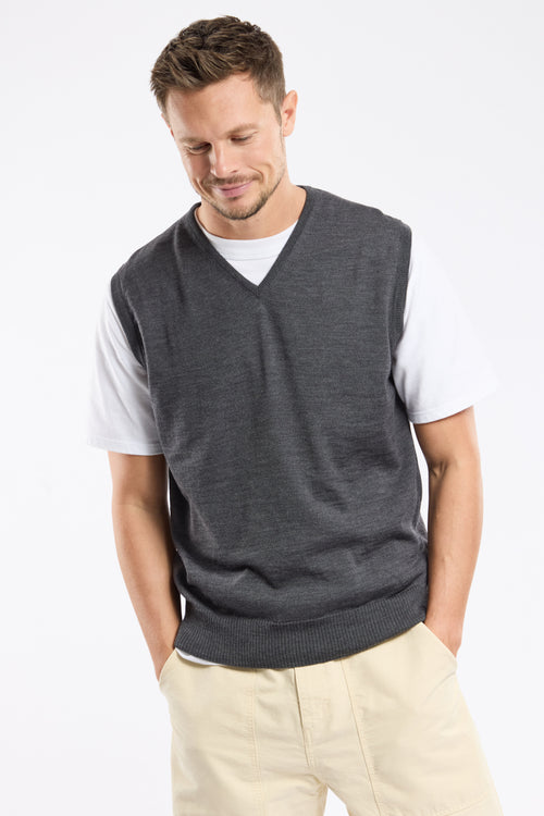 Bérac sleeveless jumper - wool - Armor-lux - 1