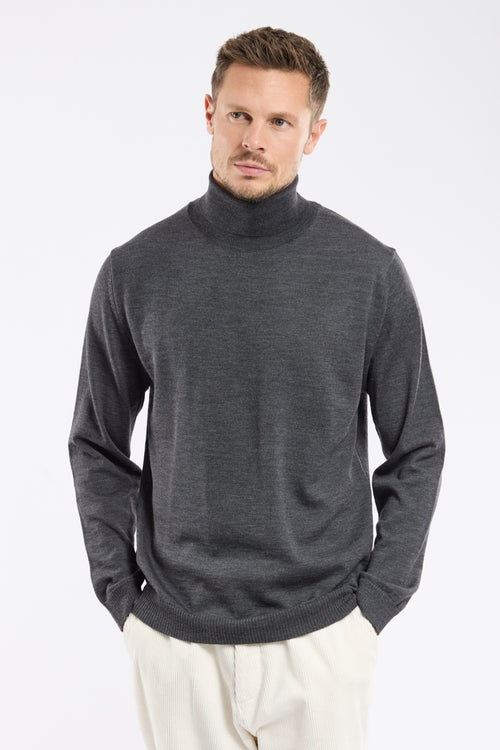 Pull col roulé - laine mérinos - Armor-lux - 1