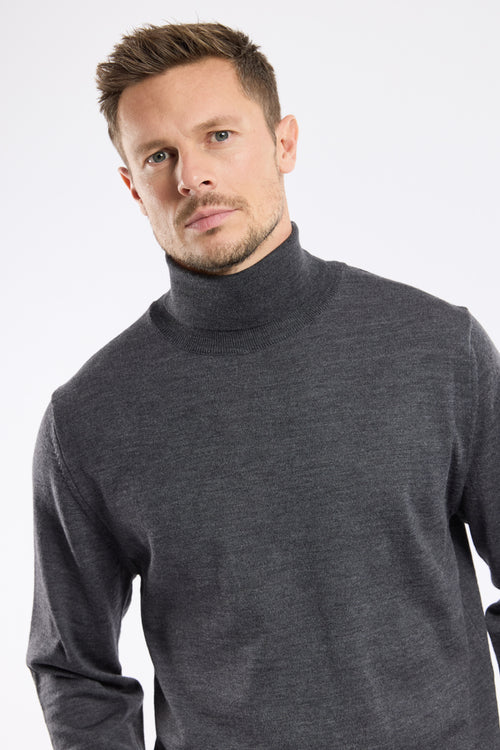 Pull col roulé - laine mérinos - Armor-lux - 2