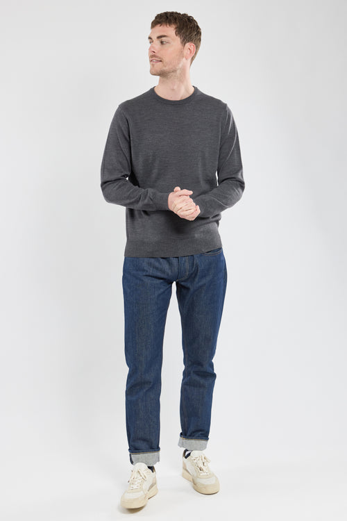 Einfarbiger Pullover Bérac – Wolle - Armor-lux - 4