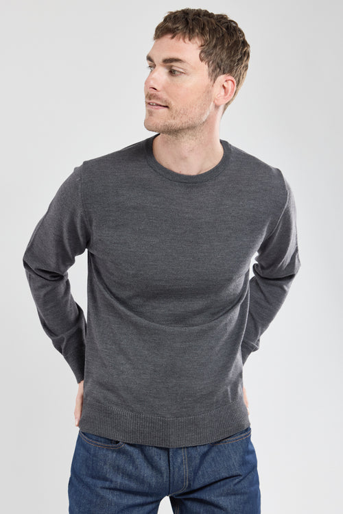 Einfarbiger Pullover Bérac – Wolle - Armor-lux - 1