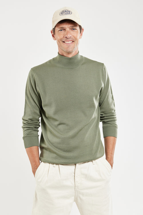 Pull col montant - laine mérinos - Armor-lux - 1